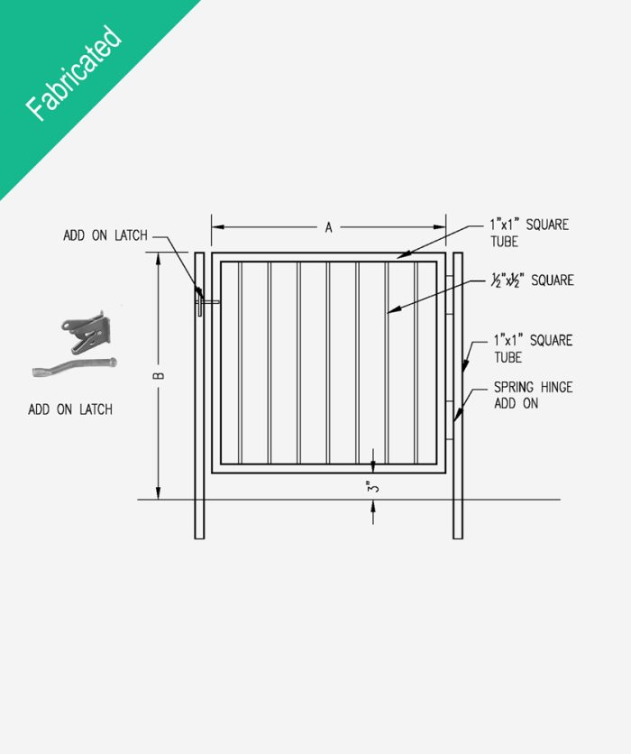 Steel Fence Gate - Image 2