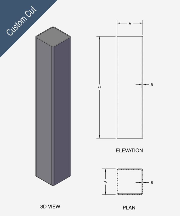 Steel Square Tube Custom Cut - Image 2