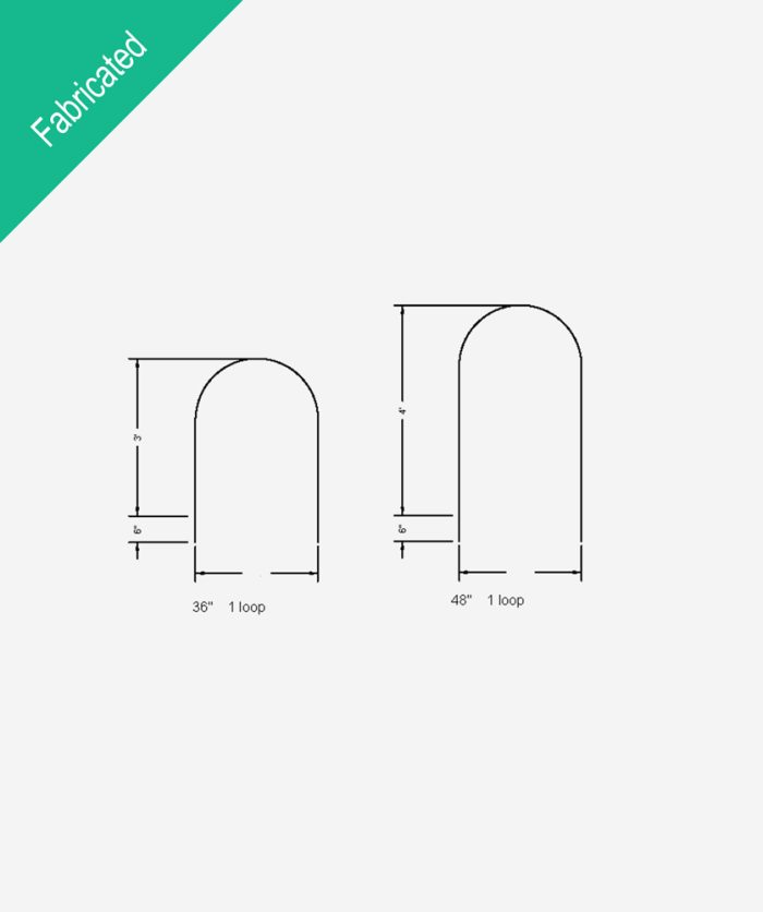 Steel Bike Rack Single Loop - Image 2