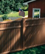 Bufftech Imperial CertaGrain® Semi-Private Vinyl Fence