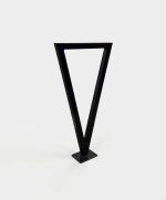 Angular Steel Bike Rack Single Loop - Image 2