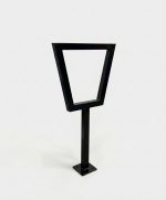 Angular Steel Bike Rack Single Loop - Image 5