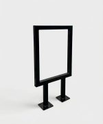 Angular Steel Bike Rack Single Loop - Image 8