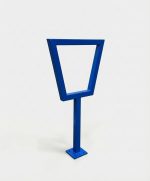 Angular Steel Bike Rack Single Loop - Image 6