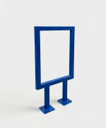 Angular Steel Bike Rack Single Loop - Image 9