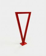 Angular Steel Bike Rack Single Loop - Image 4