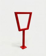 Angular Steel Bike Rack Single Loop - Image 7