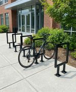 Square Steel Bike Rack Single Loop