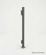 Fabricated Steel Gate Post with Baseplate (72" Height) - Image 2