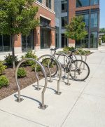 Stainless Steel Bike Rack Single Loop Style B