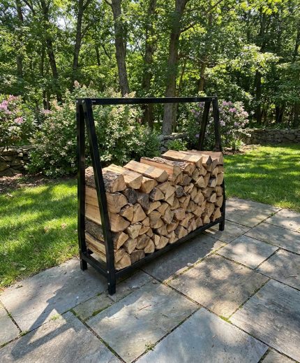 Fabricated Triangular Steel Firewood Rack 4ft