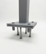 Threaded Steel Embed Plate 4 Studs - Image 3