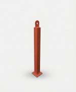 Steel Pipe Chain Eyelet Bollard with Base Plate - Image 5